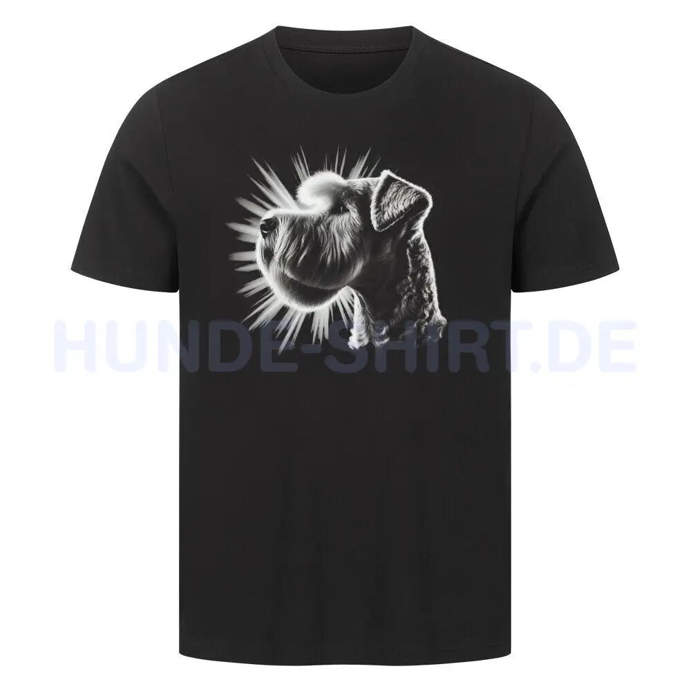 Premium T-Shirt "Soft Coated Wheaten - Shine" Schwarz – hunde-shirt.de