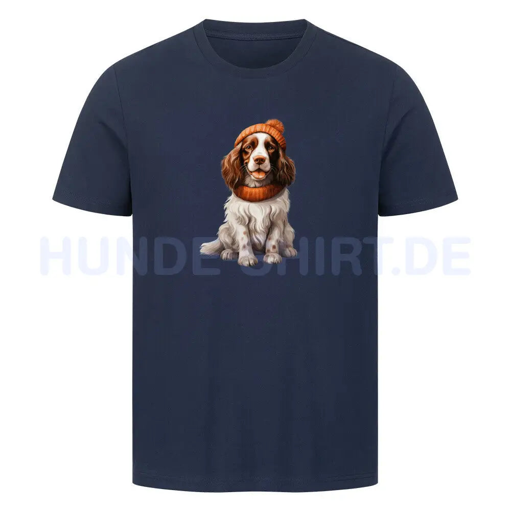 Premium T-Shirt "Springer Spaniel - Cold" French Navy – hunde-shirt.de