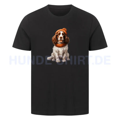 Premium T-Shirt "Springer Spaniel - Cold" Schwarz – hunde-shirt.de