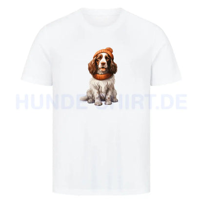 Premium T-Shirt "Springer Spaniel - Cold" Weiß – hunde-shirt.de