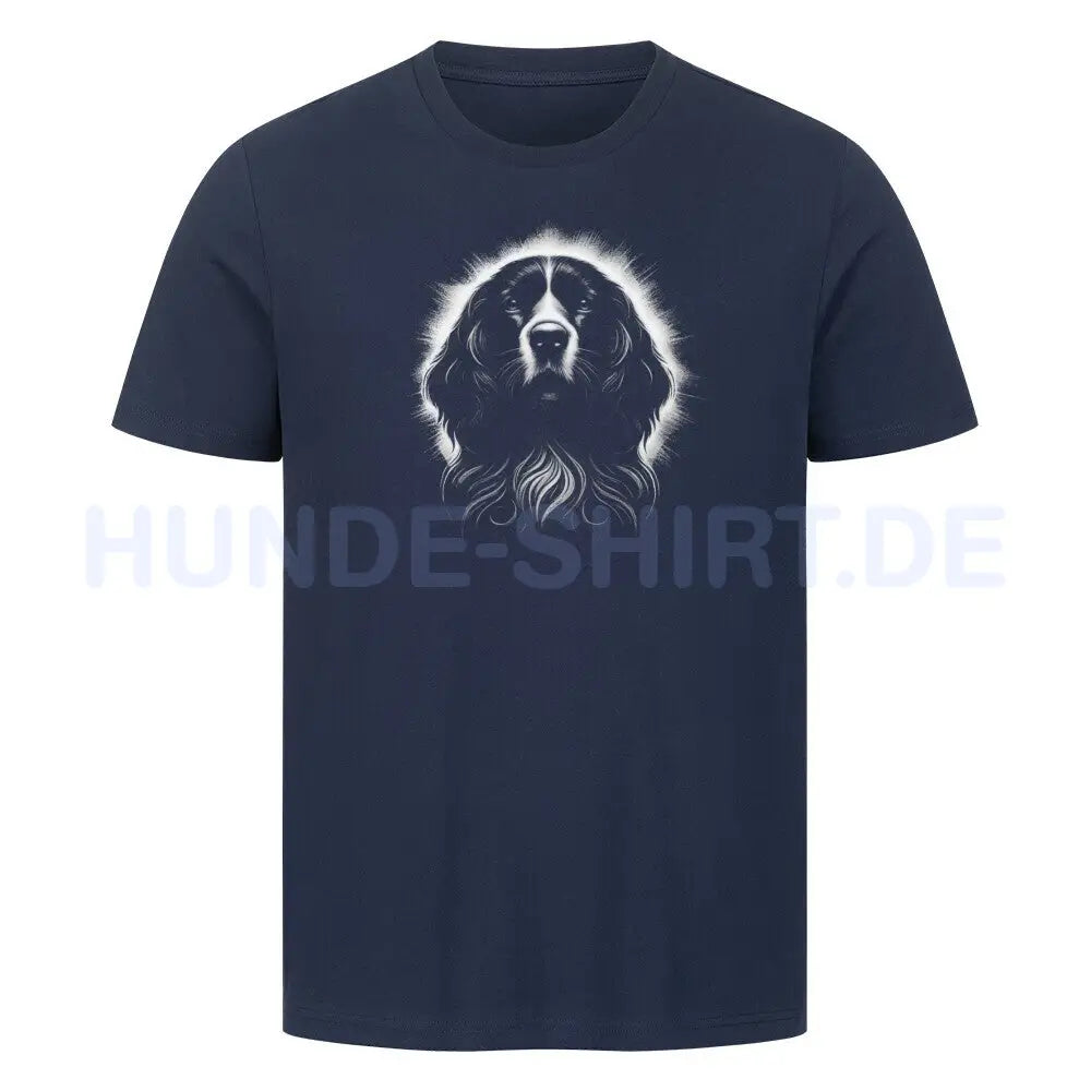 Premium T-Shirt "Springer Spaniel Shine" French Navy – hunde-shirt.de