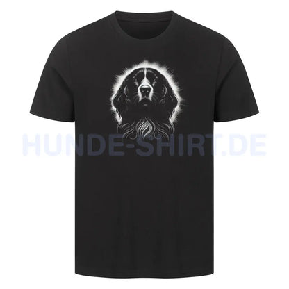 Premium T-Shirt "Springer Spaniel Shine" Schwarz – hunde-shirt.de