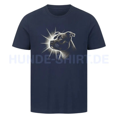 Premium T-Shirt "Staffordshire - Bright 2" French Navy – hunde-shirt.de