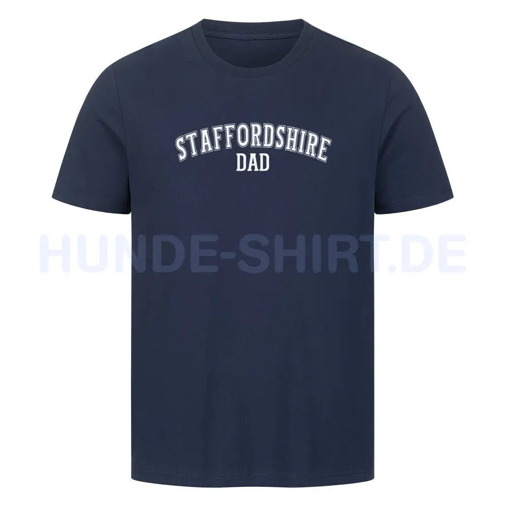 Premium T-Shirt "Staffordshire - DAD" French Navy – hunde-shirt.de