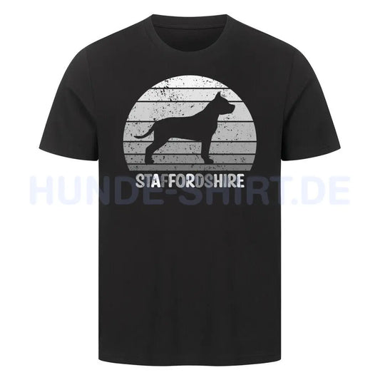 Premium T-Shirt "Staffordshire Terrier S" Schwarz – hunde-shirt.de