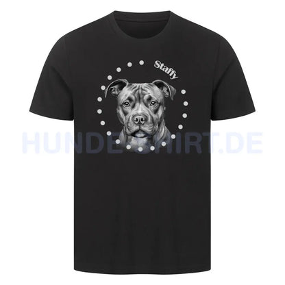 Premium T-Shirt "Staffy R" Schwarz – hunde-shirt.de