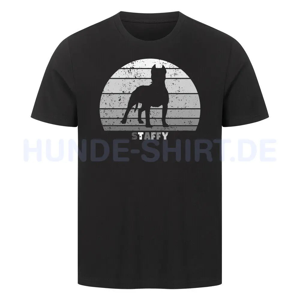 Premium T-Shirt "Staffy" Schwarz – hunde-shirt.de