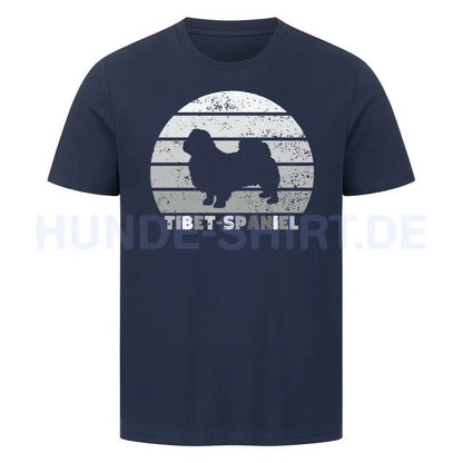 Premium T-Shirt "Tibet Spaniel" French Navy – hunde-shirt.de