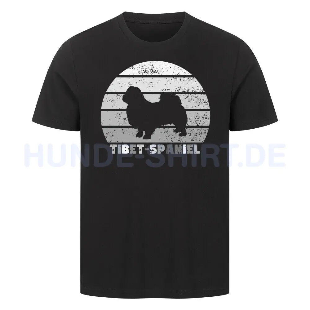 Premium T-Shirt "Tibet Spaniel" Schwarz – hunde-shirt.de