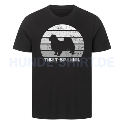 Premium T-Shirt "Tibet Spaniel" Schwarz – hunde-shirt.de