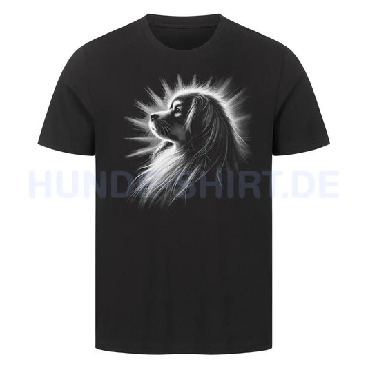 Premium T-Shirt "Tibet Spaniel - Shine" Schwarz – hunde-shirt.de