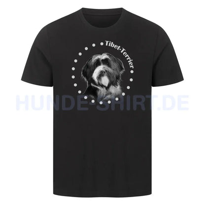 Premium T-Shirt "Tibet Terrier R" Schwarz – hunde-shirt.de