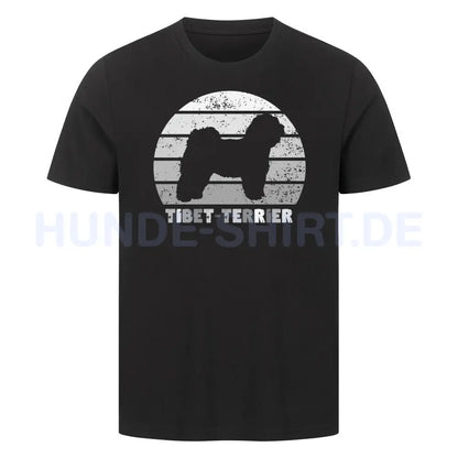 Premium T-Shirt "Tibet Terrier" Schwarz – hunde-shirt.de