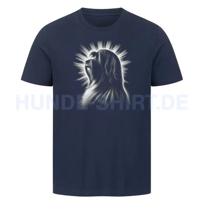 Premium T-Shirt "Tibet Terrier - Shine" French Navy – hunde-shirt.de