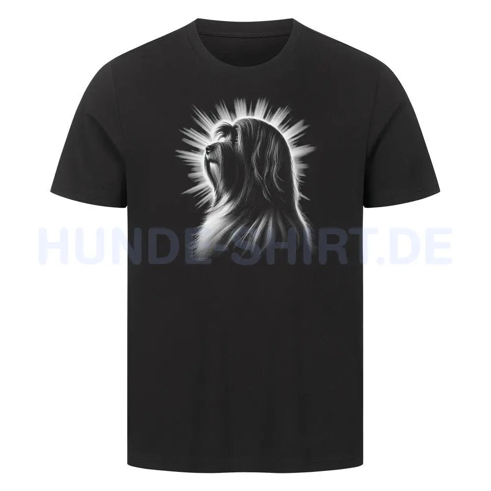 Premium T-Shirt "Tibet Terrier - Shine" Schwarz – hunde-shirt.de