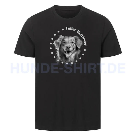 Premium T-Shirt "Toller Retriever Rounded" Schwarz – hunde-shirt.de