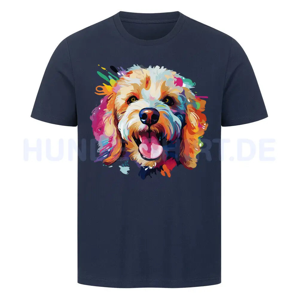 Premium T-Shirt "Toypudel ART" French Navy – hunde-shirt.de