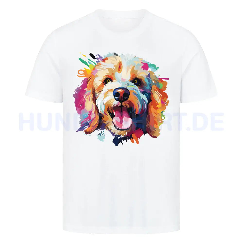 Premium T-Shirt "Toypudel ART" Weiß – hunde-shirt.de