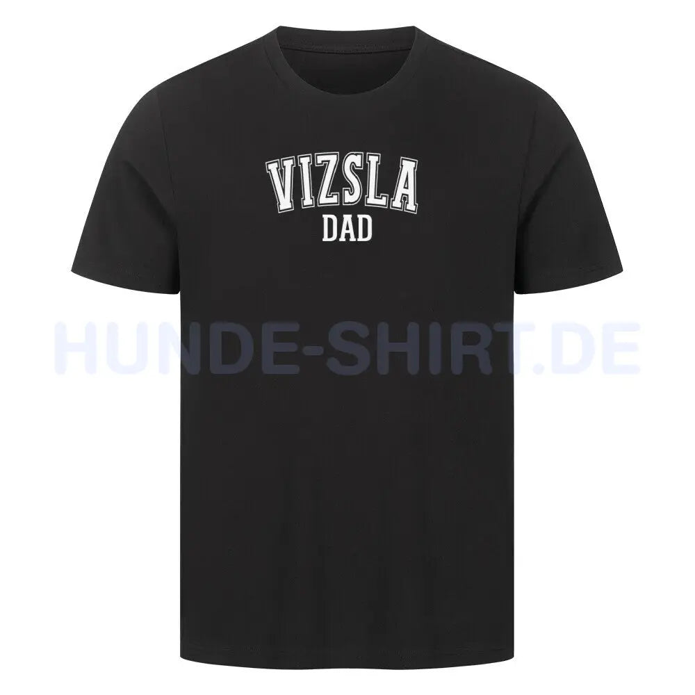 Premium T-Shirt "Vizsla - DAD" Schwarz – hunde-shirt.de