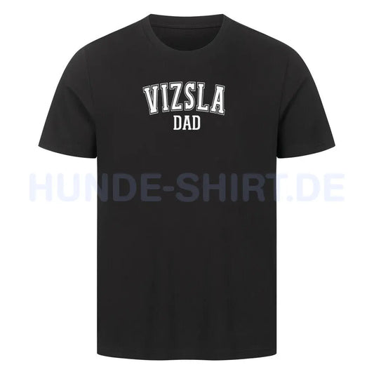 Premium T-Shirt "Vizsla - DAD" Schwarz – hunde-shirt.de