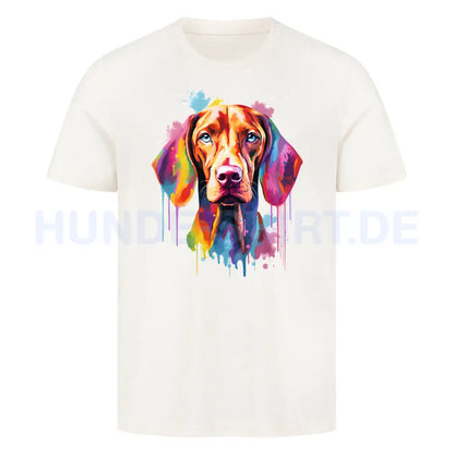 Premium T-Shirt "Vizsla Paint" Natural Raw – hunde-shirt.de