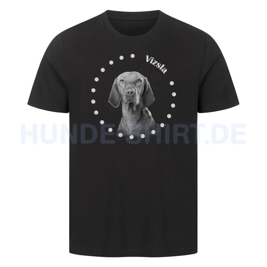 Premium T-Shirt "Vizsla R" Schwarz – hunde-shirt.de