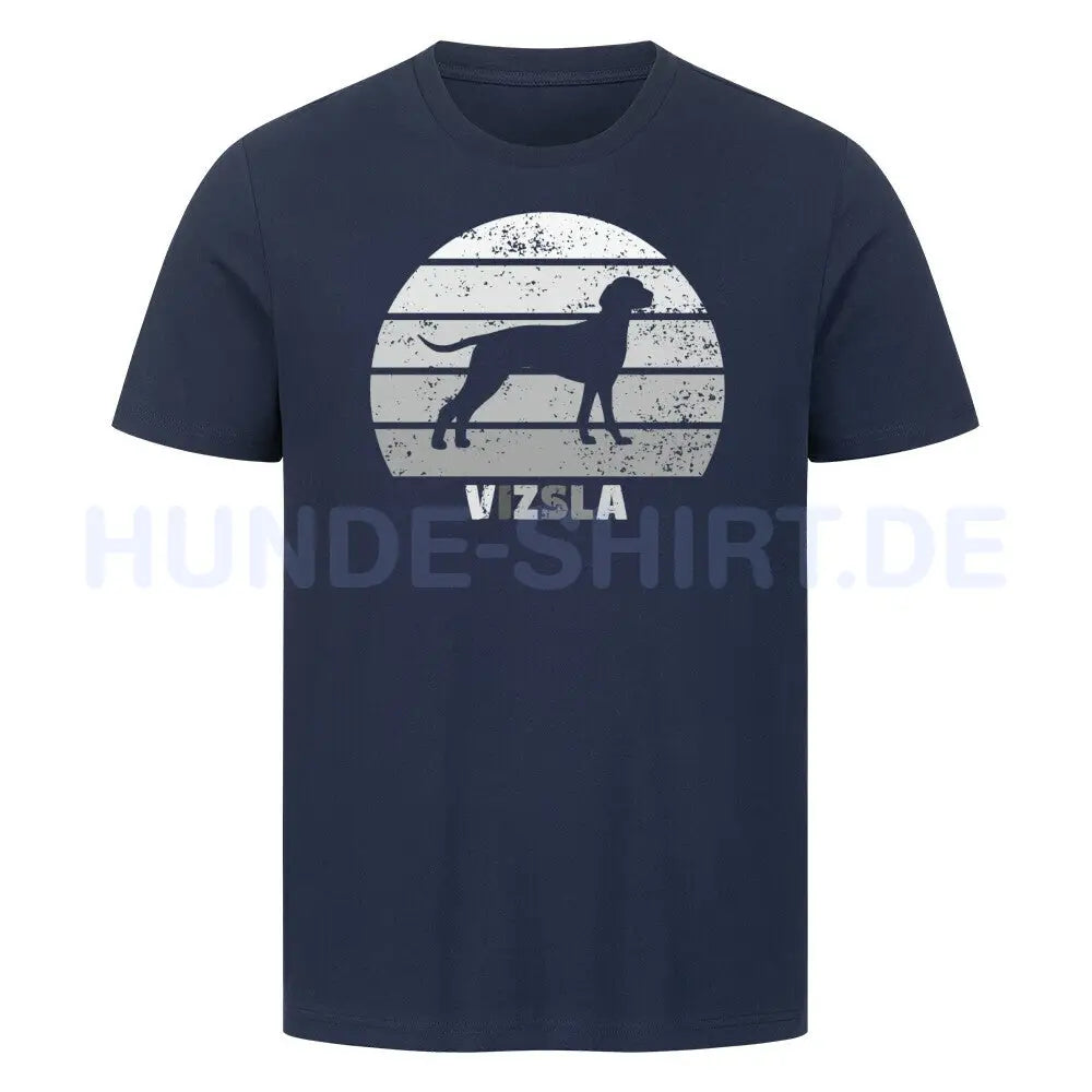 Premium T-Shirt "Vizsla" French Navy – hunde-shirt.de