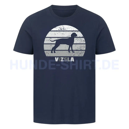 Premium T-Shirt "Vizsla" French Navy – hunde-shirt.de