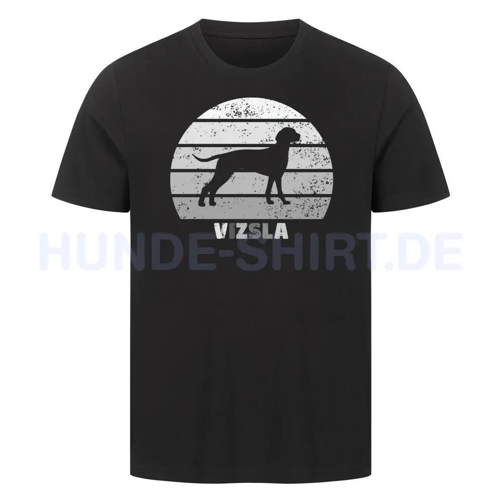 Premium T-Shirt "Vizsla" Schwarz – hunde-shirt.de