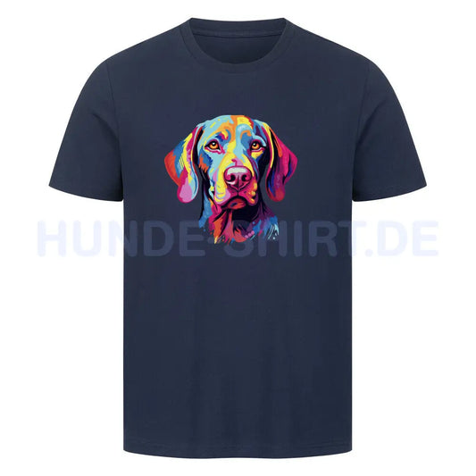 Premium T-Shirt "Weimaraner - ART" French Navy – hunde-shirt.de