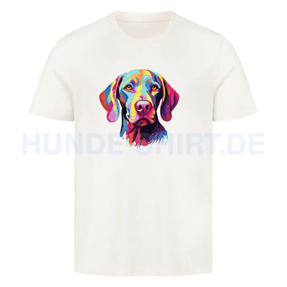 Premium T-Shirt "Weimaraner - ART" Natural Raw – hunde-shirt.de