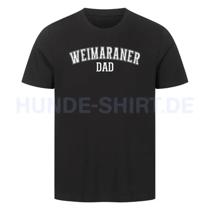 Premium T-Shirt "Weimaraner - DAD" Schwarz – hunde-shirt.de