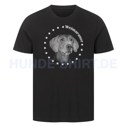 Premium T-Shirt "Weimaraner R" Schwarz – hunde-shirt.de