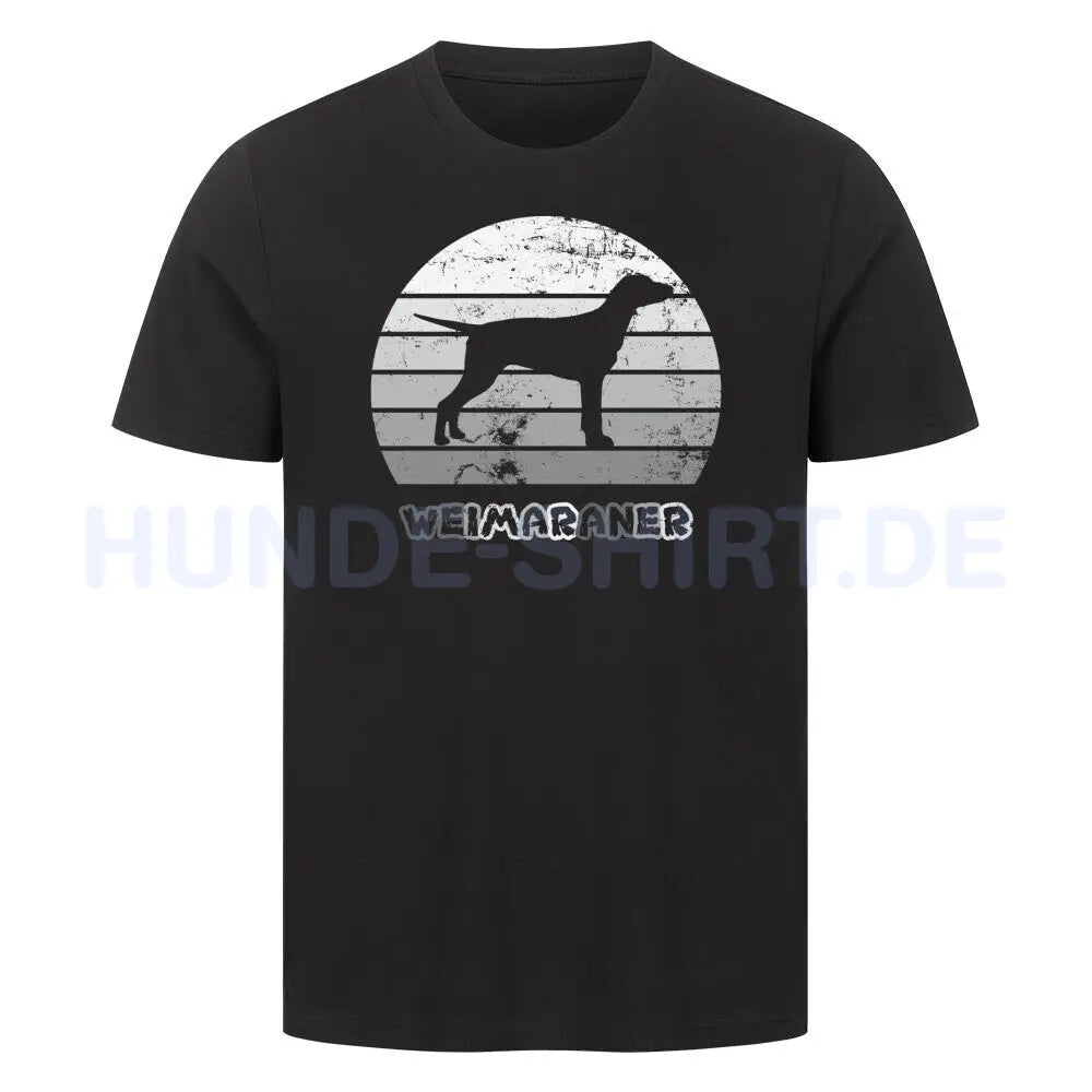 Premium T-Shirt "Weimaraner" Schwarz – hunde-shirt.de