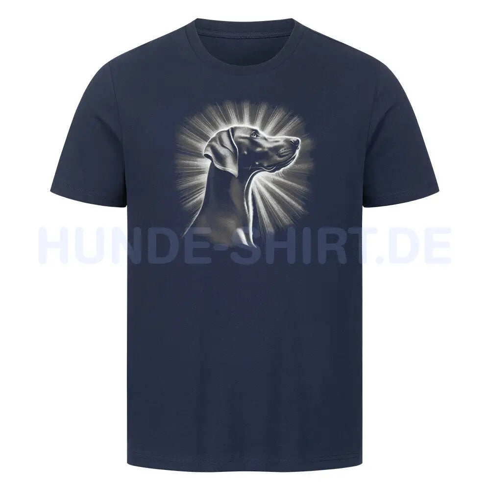 Premium T-Shirt "Weimaraner - Shine" French Navy – hunde-shirt.de