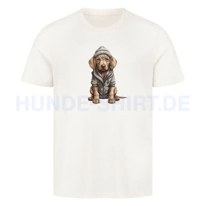 Premium T-Shirt "Weimaraner - Winterbub" Natural Raw – hunde-shirt.de