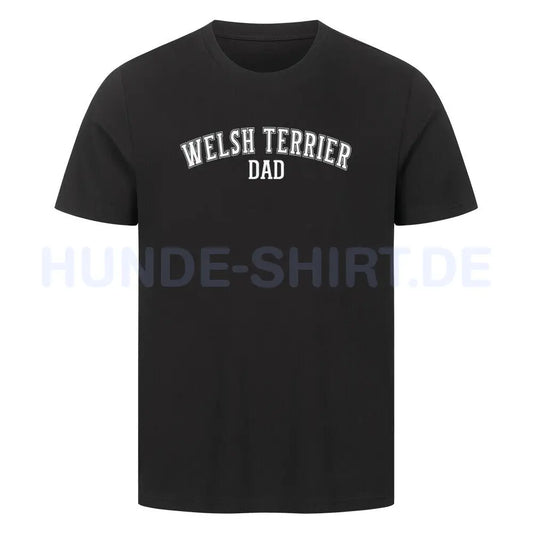 Premium T-Shirt "Welsh Terrier - DAD" Schwarz – hunde-shirt.de