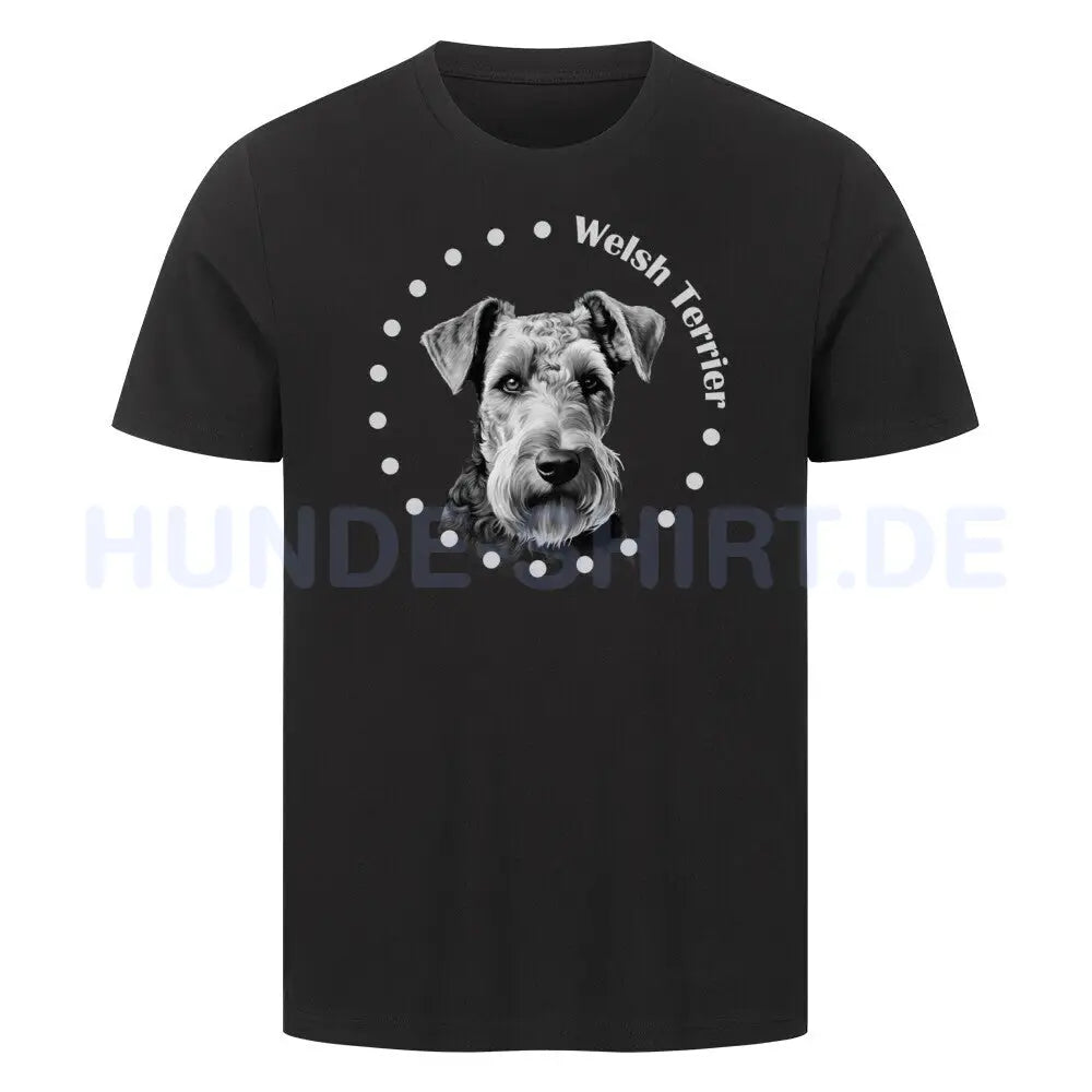 Premium T-Shirt "Welsh Terrier R" Schwarz – hunde-shirt.de