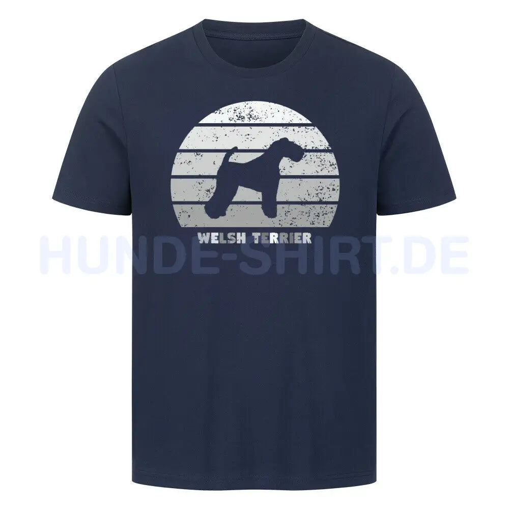 Premium T-Shirt "Welsh Terrier" French Navy – hunde-shirt.de