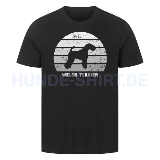 Premium T-Shirt "Welsh Terrier" Schwarz – hunde-shirt.de