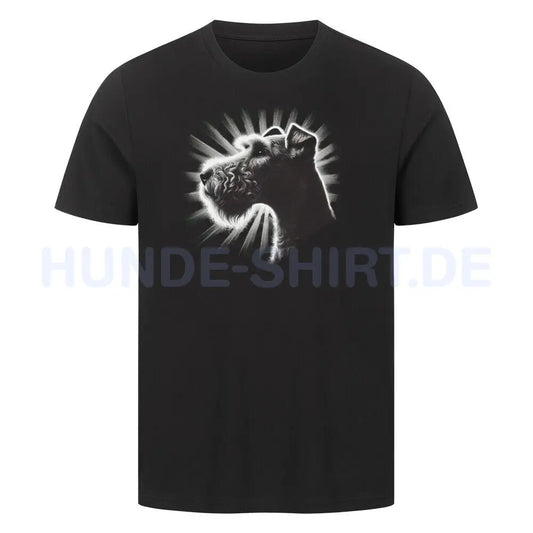 Premium T-Shirt "Welsh Terrier - Shine" Schwarz – hunde-shirt.de