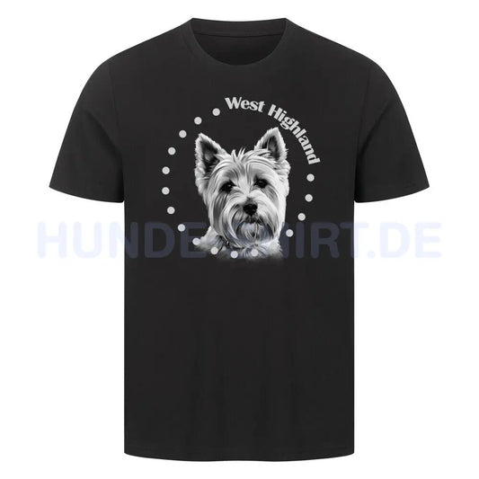 Premium T-Shirt "West Highland R" Schwarz – hunde-shirt.de