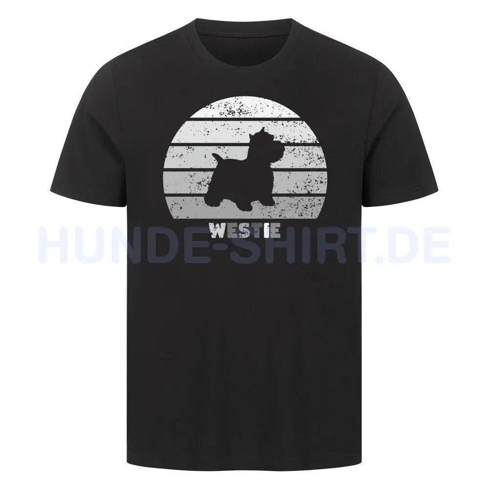 Premium T-Shirt "Westie" Schwarz – hunde-shirt.de