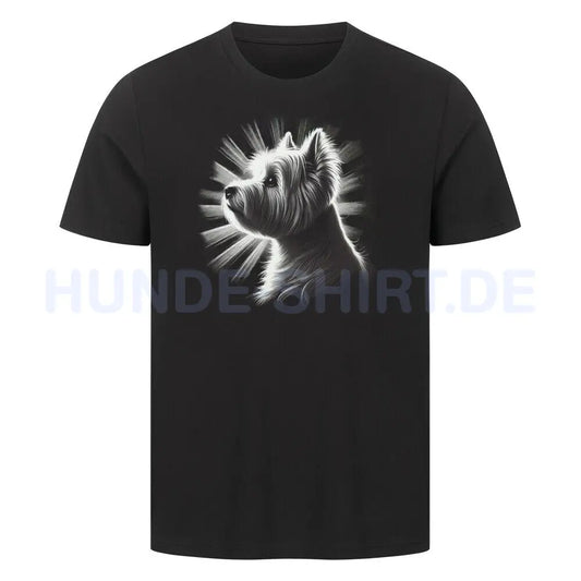 Premium T-Shirt "Westie - Shine" Schwarz – hunde-shirt.de