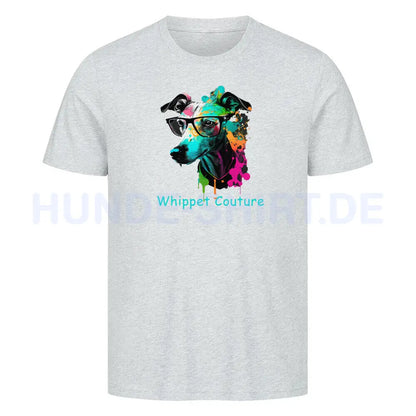 Premium T-Shirt "Whippet Couture" Heather Grey – hunde-shirt.de