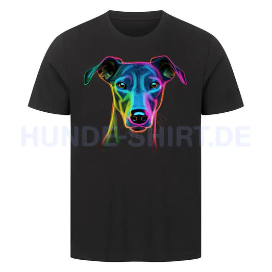 Premium T-Shirt "Whippet Magic" Schwarz – hunde-shirt.de