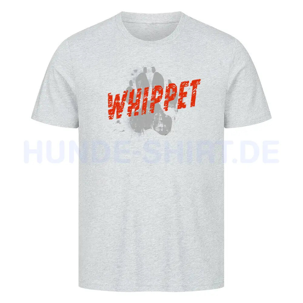 Premium T-Shirt "Whippet - PAW" Heather Grey – hunde-shirt.de