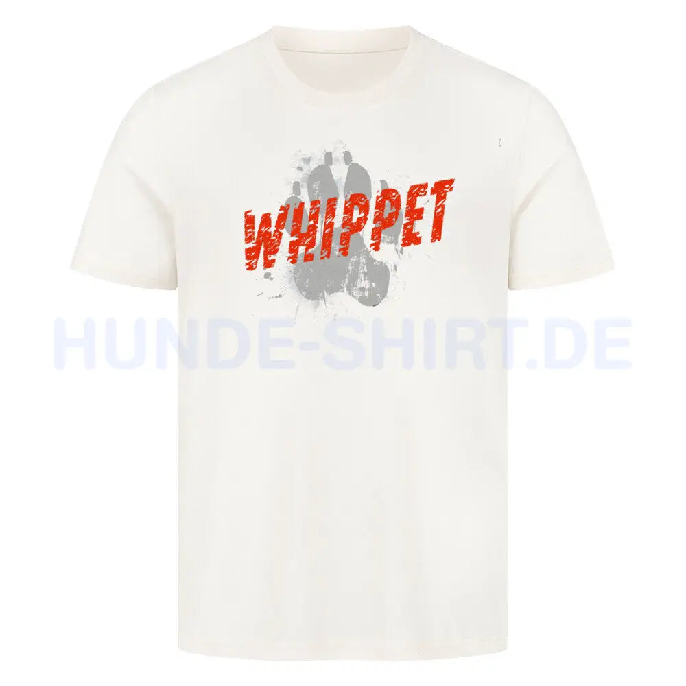 Premium T-Shirt "Whippet - PAW" Natural Raw – hunde-shirt.de