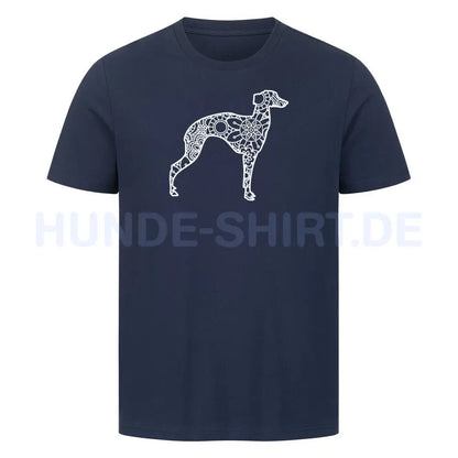 Premium T-Shirt "Whippet pur" French Navy – hunde-shirt.de