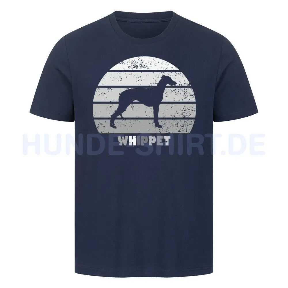 Premium T-Shirt "Whippet" French Navy – hunde-shirt.de